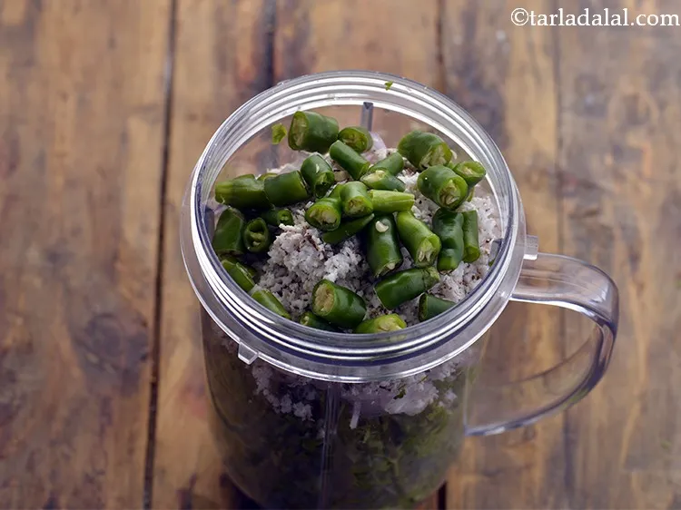 Step 7 – Add green chillies.