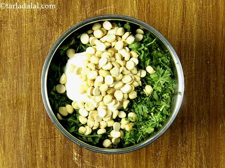 Step 7 – Add the roasted chana dal.