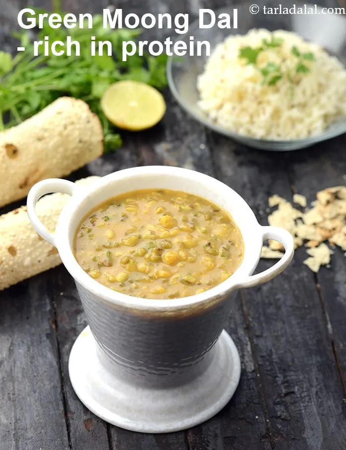Step 34 – <strong>Green Moong Dal - rich in protein.</strong>
