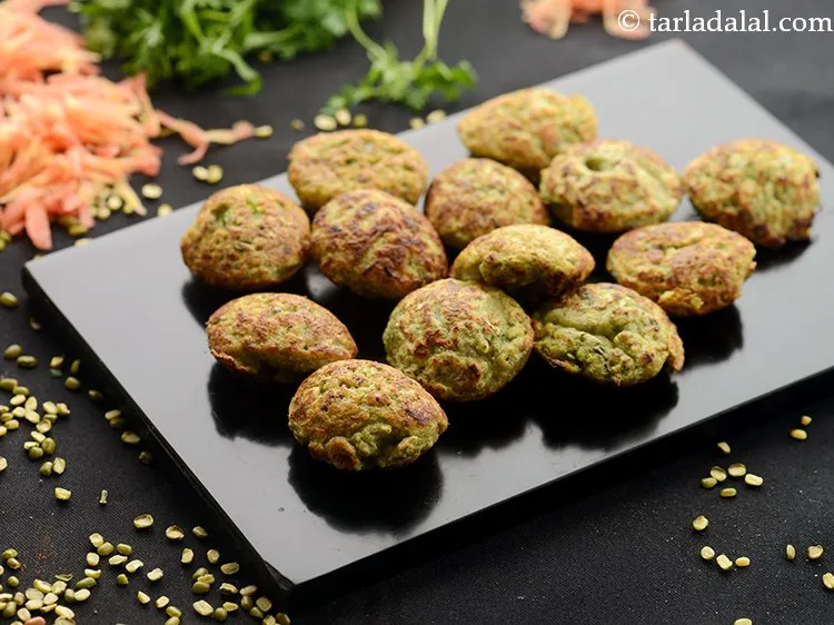 Step 22 – Serve <strong>green moong dal appe with vegetables&nbsp;|&nbsp;healthy appe pan recipe&nbsp;|&nbsp;south indian style healthy appe|&nbsp;vegetable moong …