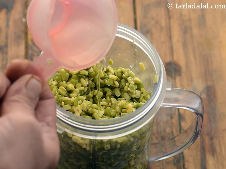 Step 8 – Add &frac12; cup of water.