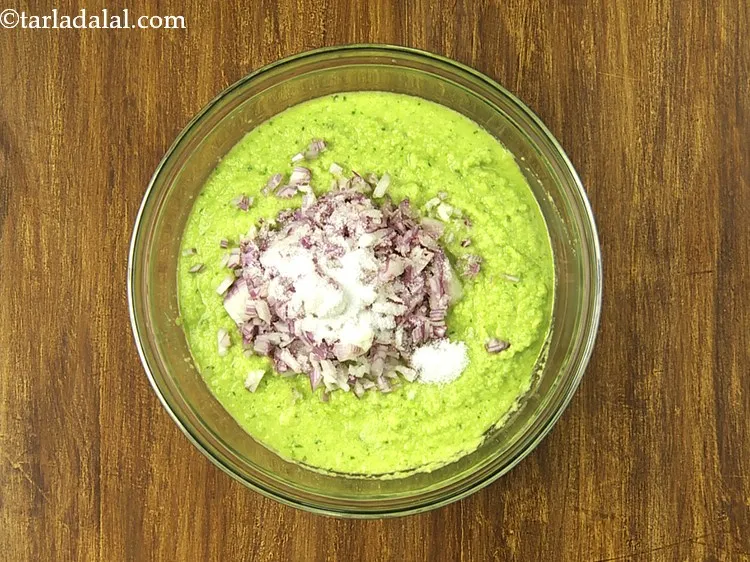 Step 11 – Add the onions and salt. Also, you can other vegetables like carrot, French bean, cabbage, …