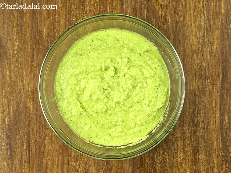 Step 10 – Transfer the&nbsp;<strong>Green Peas Pancake</strong>&nbsp;batter into a deep bowl.