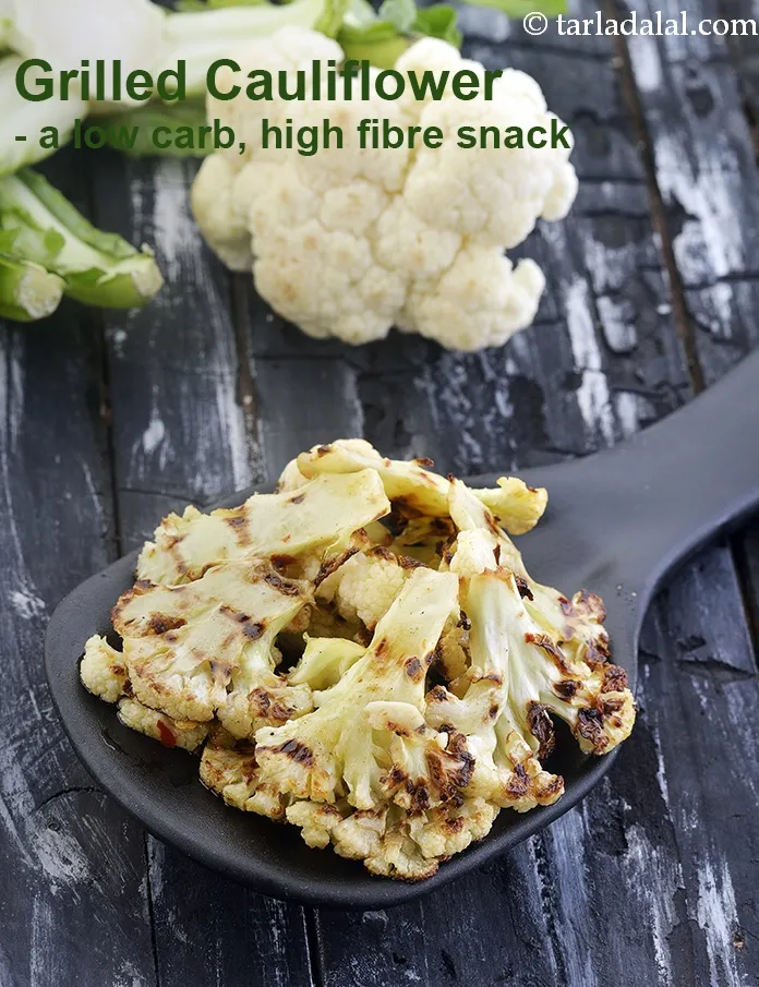 Step 22 – <strong>Grilled Cauliflower &ndash; a low carb, high fibre snack.&nbsp;</strong>
