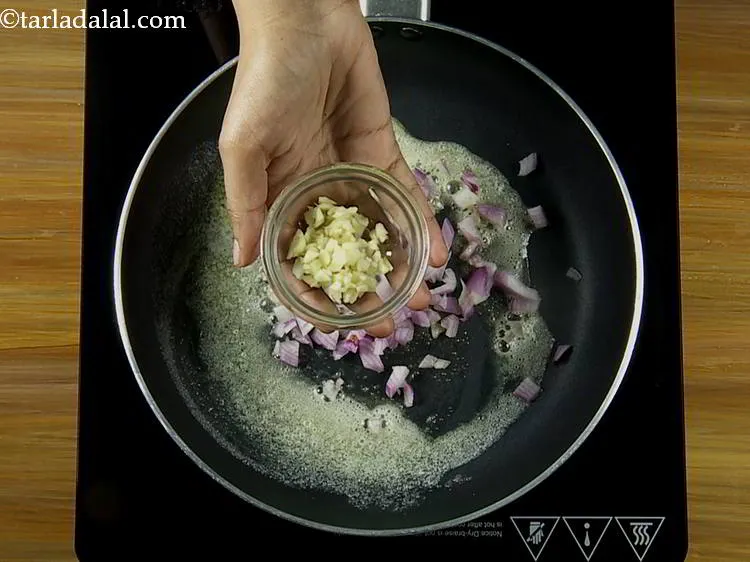 Step 4 – Add the garlic.