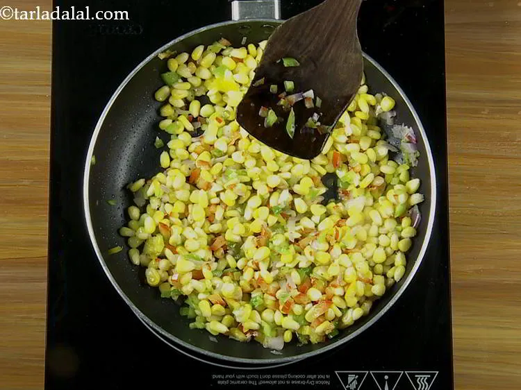 Step 10 – Mix well and cook on a medium flame for 1 to 2 minutes, while stirring …