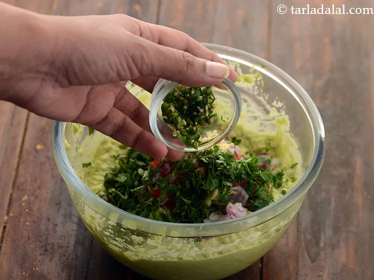 Step 97 – Add&nbsp;1 tsp&nbsp;finely&nbsp;<a href="https://www.tarladalal.com/glossary-chopped-green-chilli-820i">chopped green chillies</a>. Fresh jalapenos, smoked paprika, cayenne pepper, chilli powder are some …