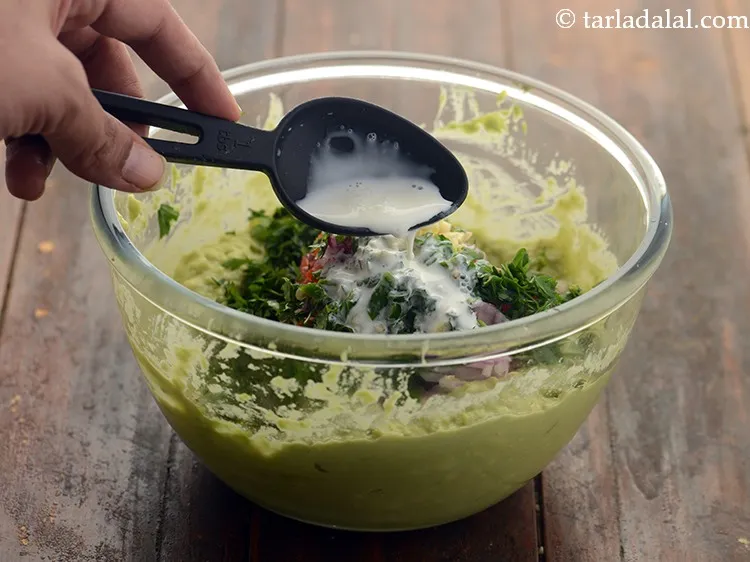 Step 99 – Add&nbsp;1 tbsp&nbsp;<a href="https://www.tarladalal.com/glossary-fresh-cream-1877i">fresh cream</a>. This is optional and you can skip adding if your avocado …