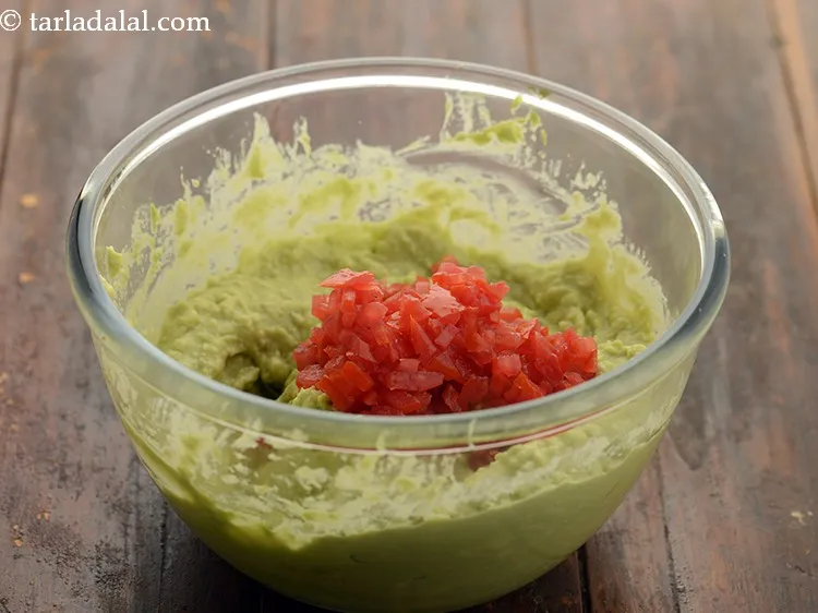 Step 93 – Add all the remaining ingredients starting with&nbsp;1/4 cup&nbsp;deseeded and finely&nbsp;<a href="https://www.tarladalal.com/glossary-chopped-tomatoes-779i">chopped tomatoes</a>. The firm, ripe …