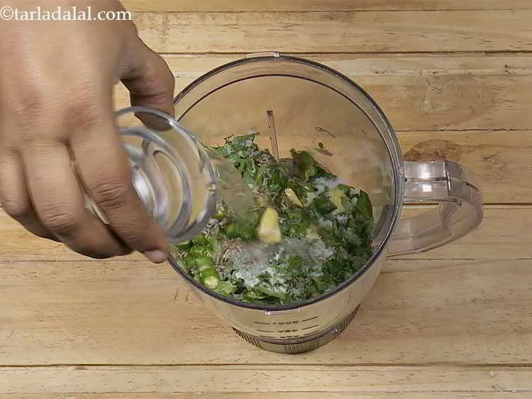 Step 18 – Add 3 tbsp of water.