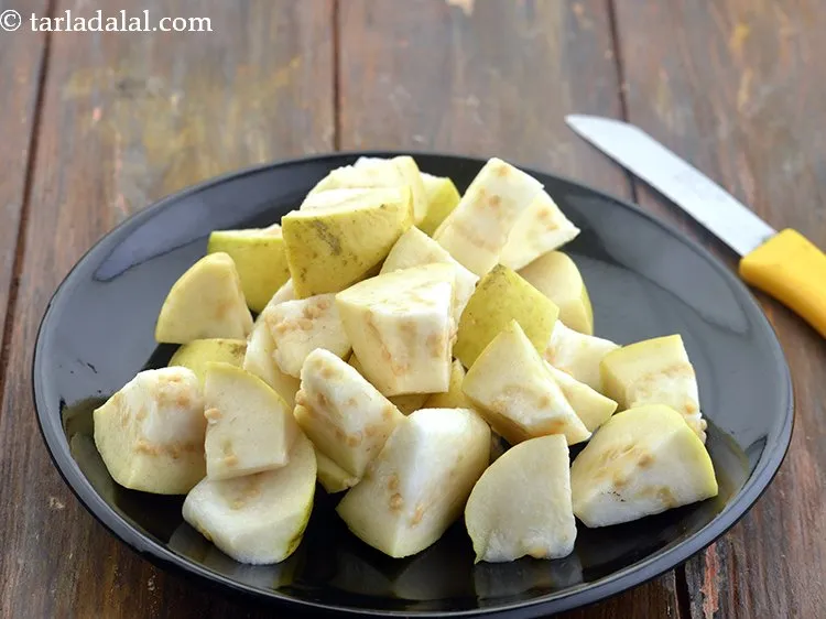 Step 4 – Wash the guava and dry it with the help of a kitchen towel. Place the …