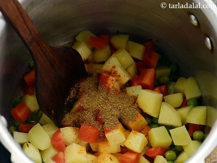 Step 16 – Add garam masala.
