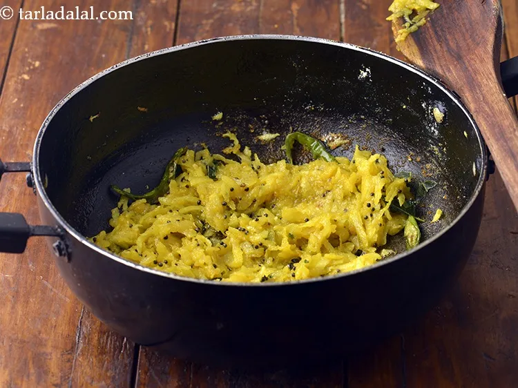 Step 4 – Prefer a deep to a broad pan, so the raw papaya cooks uniformly. Also remember …