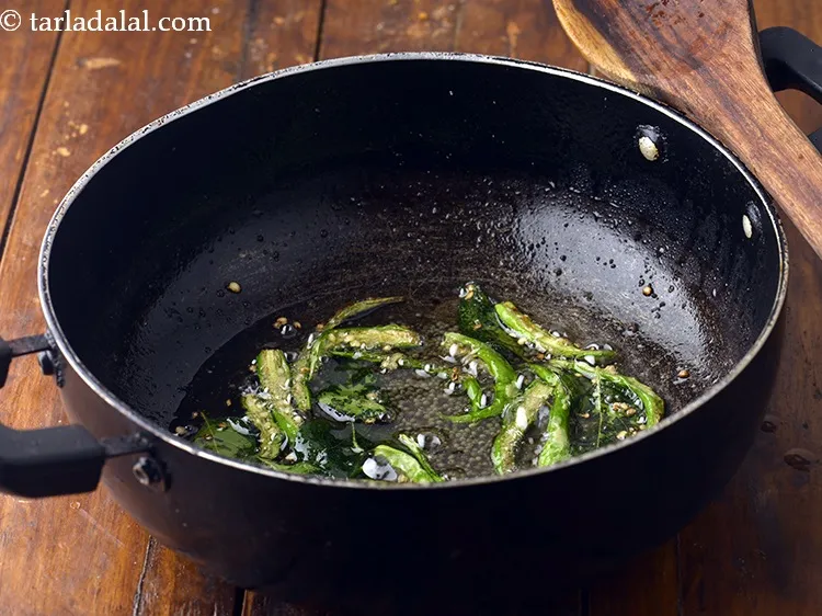 Step 15 – Saut&eacute; on medium flame for 1 minute.