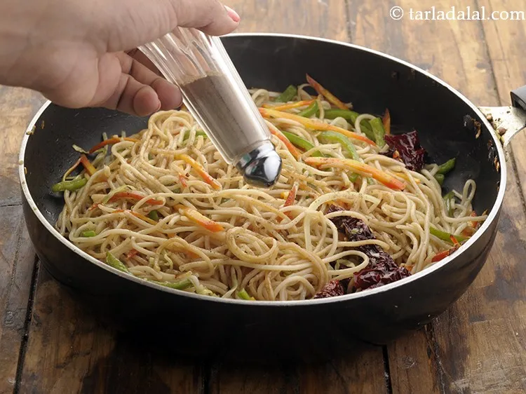 Step 15 – Add a little black pepper powder. If you wish you can use white pepper powder.