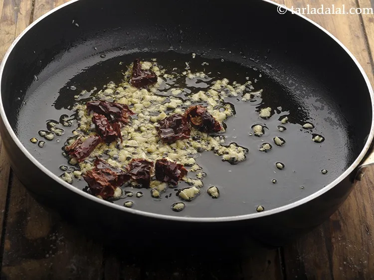 Step 10 – Saute for few seconds or until raw aroma goes away.&nbsp;