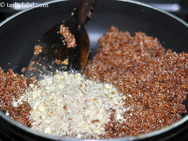 Step 13 – Add <meta charset="UTF-8" />1/4 cup&nbsp;coarsely&nbsp;<a href="glossary-powdered-almonds-powdered-badam-badam-ka-powder-889i">powdered almonds (badam)</a>. Other dried fruits like cashew nuts, walnuts, …