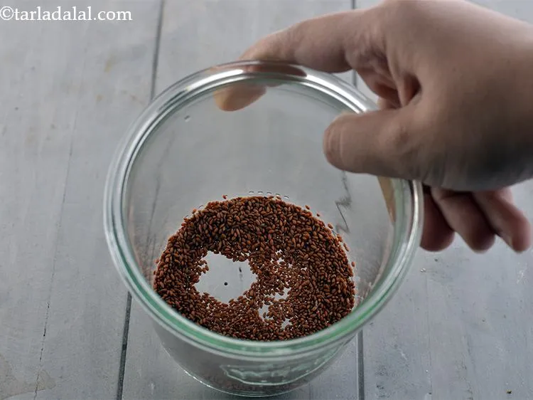 Step 1 – Place the <strong>halim or haleem (garden cress seeds)</strong> in a glass or a deep bowl. …