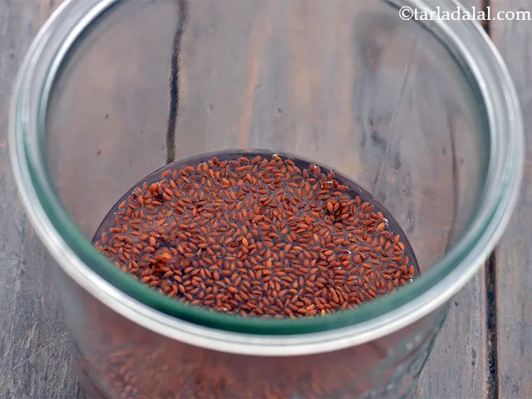 Step 2 – Now add &frac12; cup of water to this.