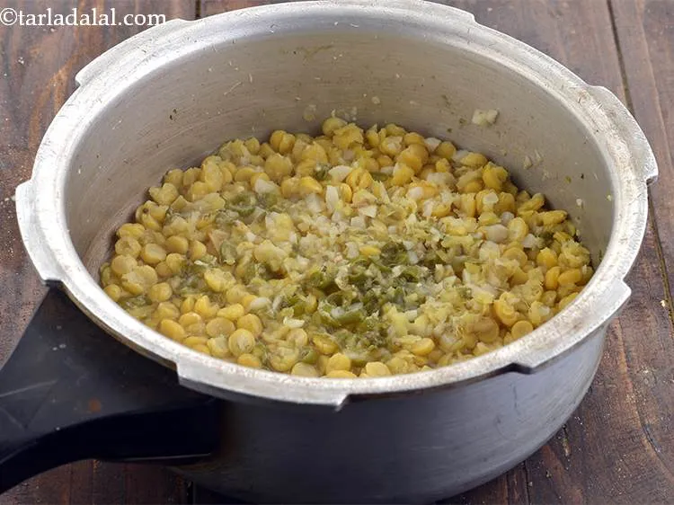Step 6 – Close the lid and pressure cook for 2 whistles. Allow the steam to escape naturally …