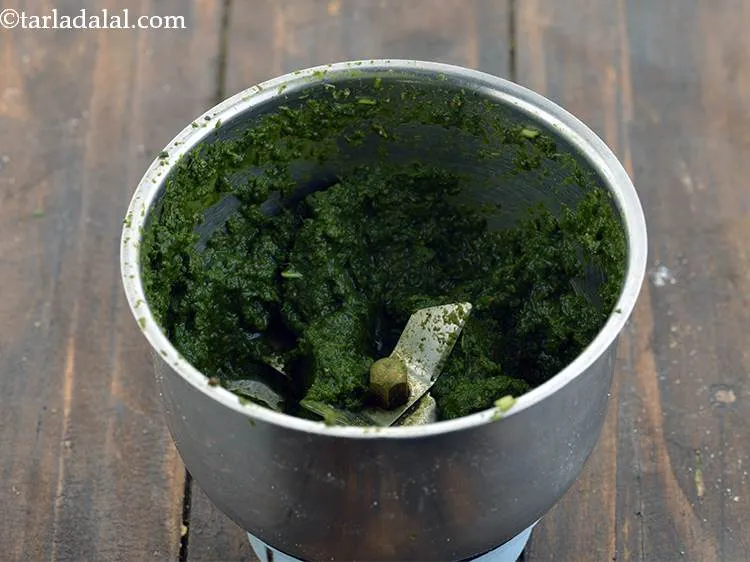 Step 29 – Add &frac12; tsp water and 2 ice cubes and blend the ingredients. Adding ice cubes …