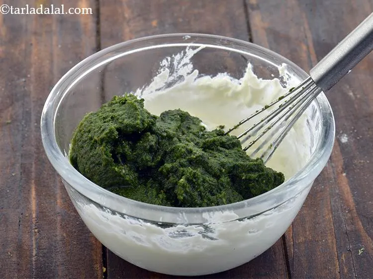 Step 32 – Now add the prepared mixture to the curd. This is going to give you a …