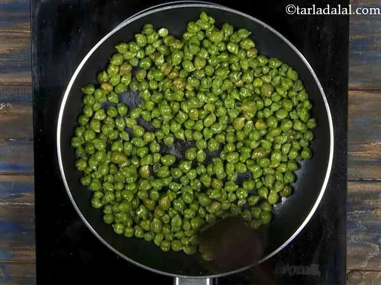 Step 11 – Now add the hara chana and cook on a medium flame for 1 to 2 …