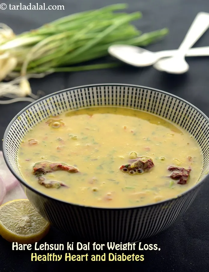 Step 25 – <strong>Hare Lehsun ki Dal for Weight Loss</strong> is a protein rich delicacy. A serving of …