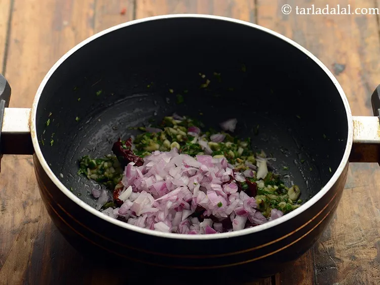 Step 17 – Add onions.