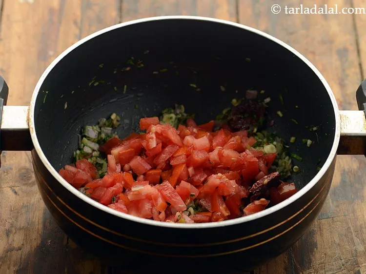 Step 19 – Add tomatoes.