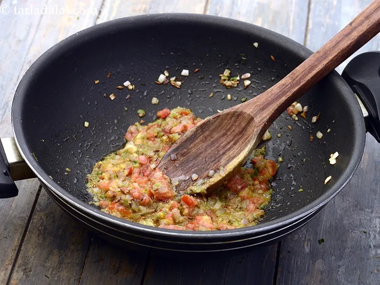 Step 21 – Saut&eacute; on a medium flame for few seconds.