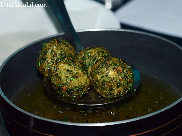 Step 31 – Fry them on a medium flame till they turn golden brown in colour.