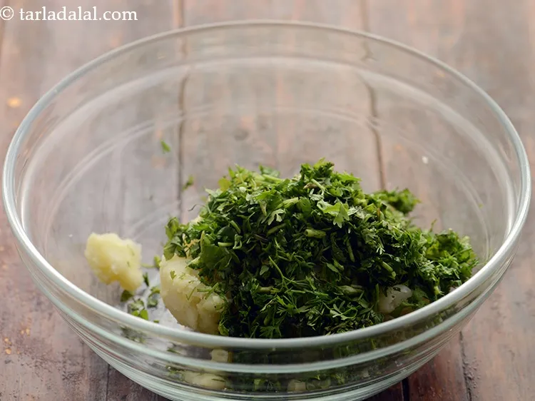 Step 21 – Add finely chopped coriander.