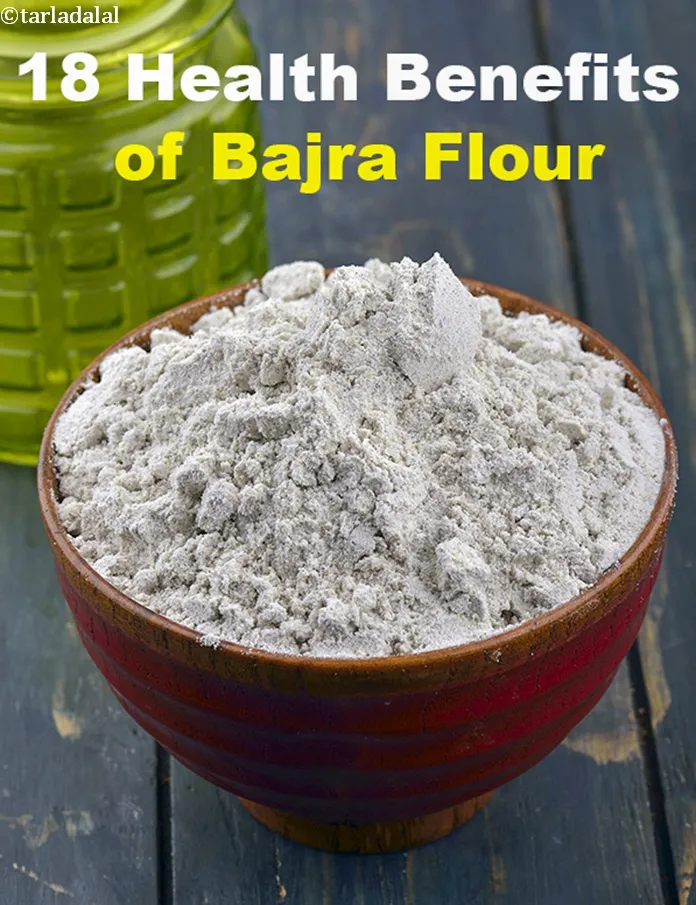 Step 3 – <strong>Bajra flour&nbsp;</strong>:&nbsp;<a href="https://www.tarladalal.com/recipes-using-bajra-flour-176">Bajra flour</a>&nbsp;is&nbsp;<a href="https://www.tarladalal.com/recipes-for-Protein-Rich-Foods-Indian-Veg-Protein-Rich-Recipes-695">high in protein</a>&nbsp;and is a&nbsp;<em>complete protein for vegetarians when combined with …