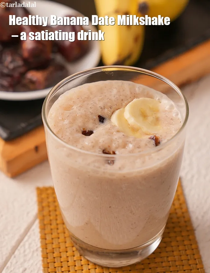 Step 12 – <strong>Healthy Banana Date Milkshake &ndash; a satiating drink.</strong>