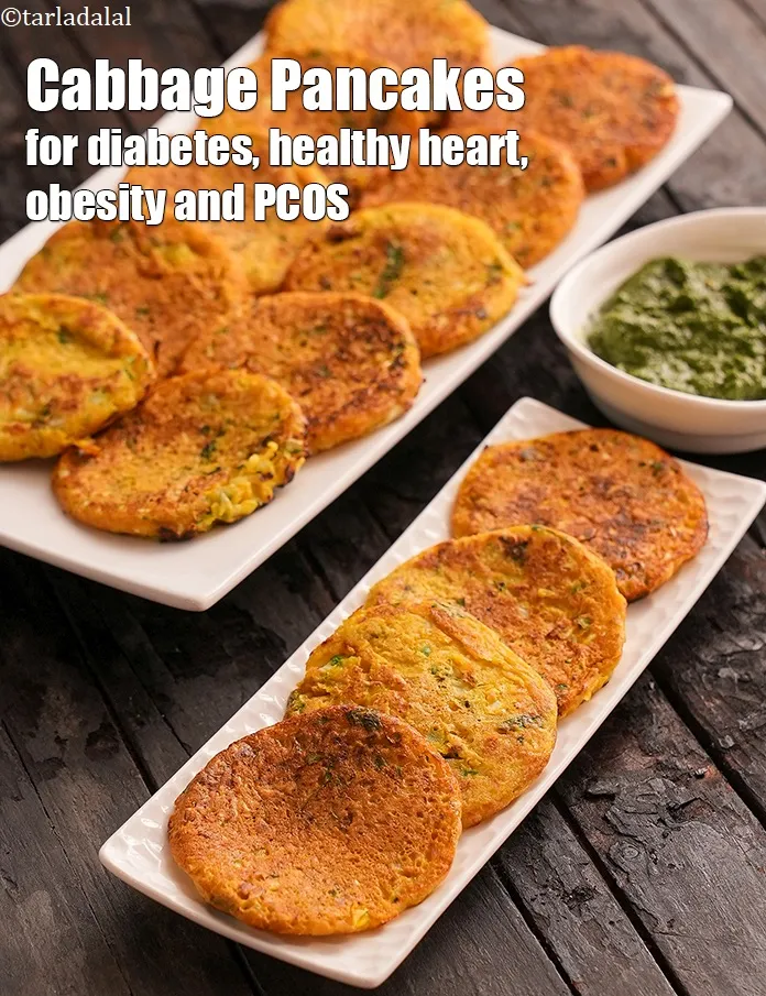 Step 42 – <strong>Cabbage Pancakes &ndash; for diabetes, healthy heart, obesity and PCOS.</strong>