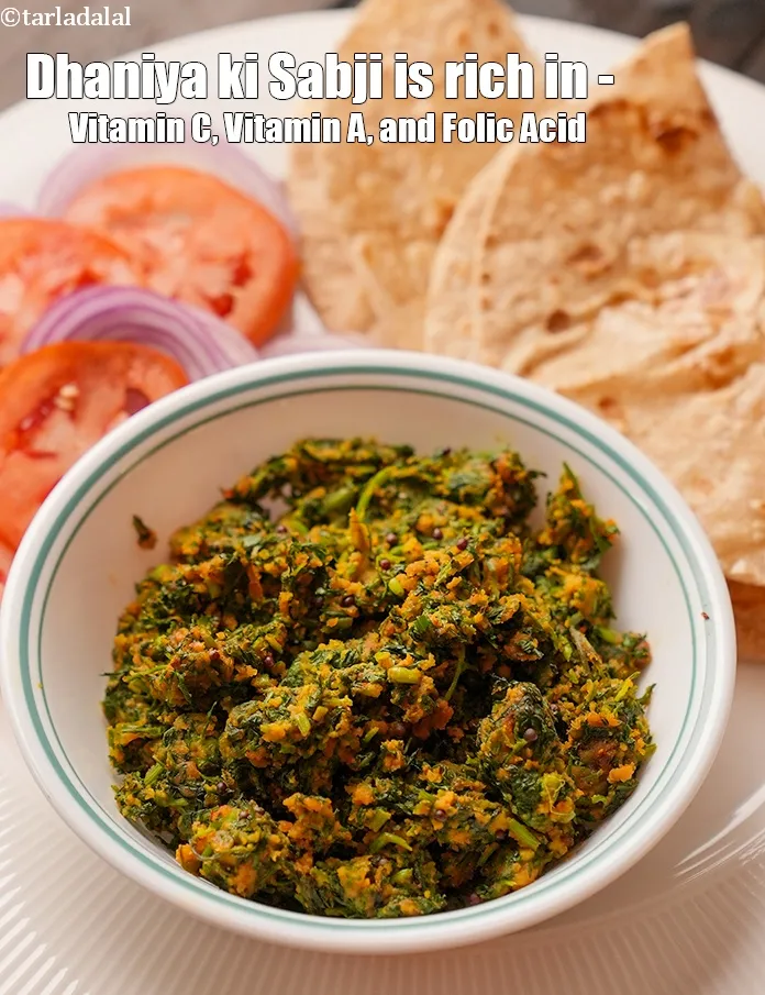 Step 20 – <strong>Dhaniya ki Sabji<strong> </strong>&nbsp;is rich in below macronutrients, vitamins and minerals given in descending&nbsp;order (highest …