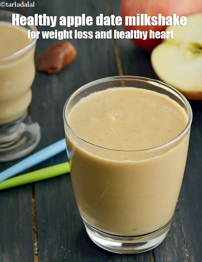Step 11 – <strong>Healthy apple date milkshake &ndash; for weight loss and healthy heart.</strong>