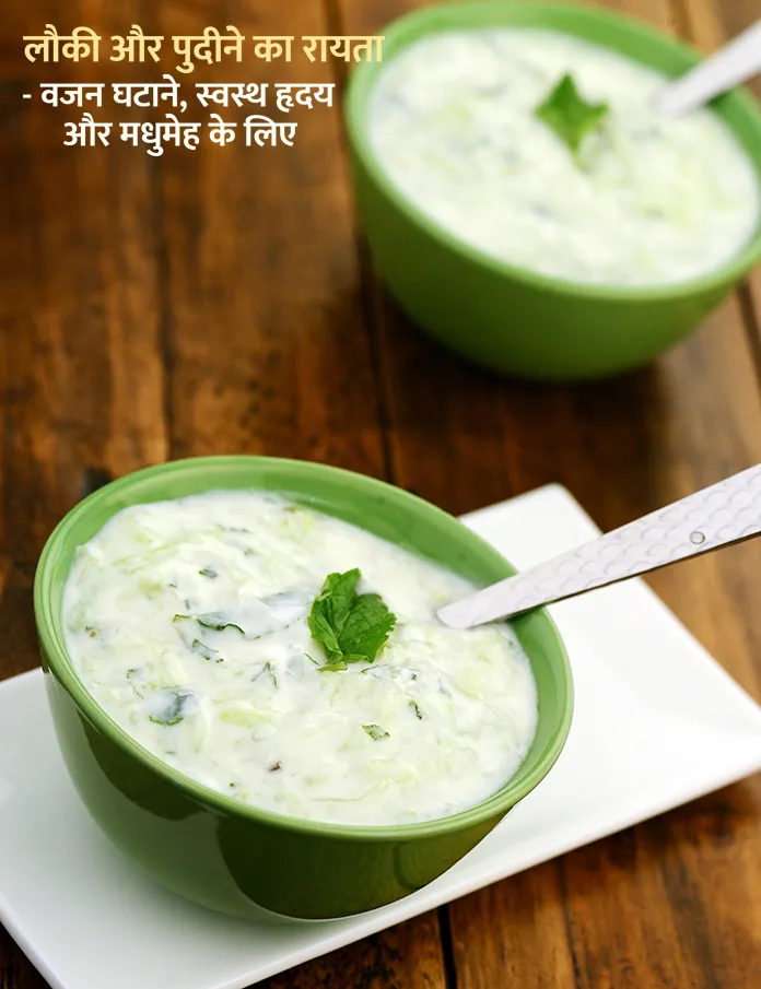 स्टेप 19 – <strong>लौकी और पुदीने का रायता - वजन घटाने, स्वस्थ हृदय …