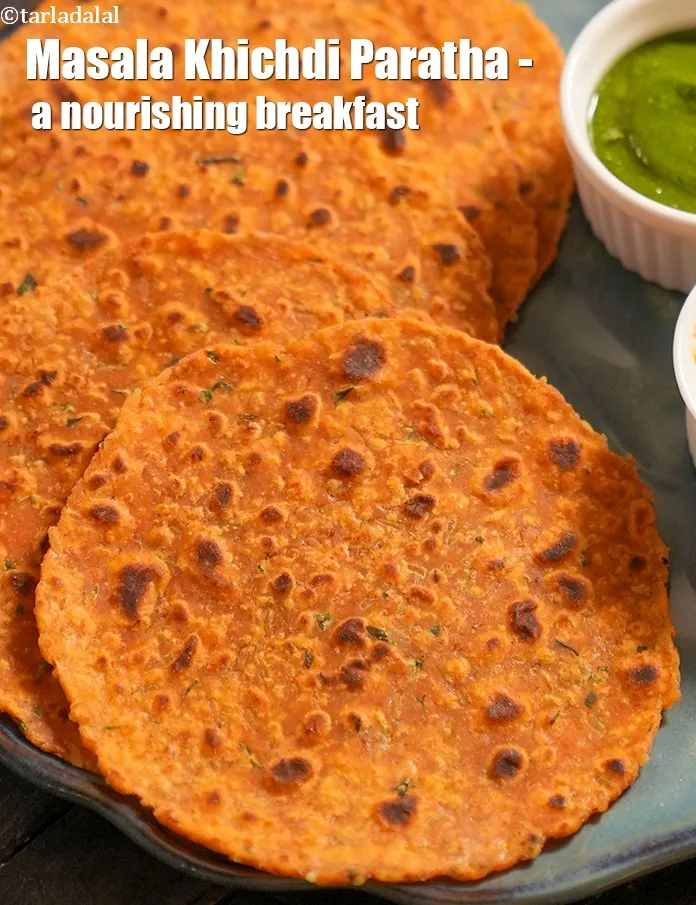 Step 35 – <strong>Masala Khichdi Paratha - a nourishing breakfast.</strong>