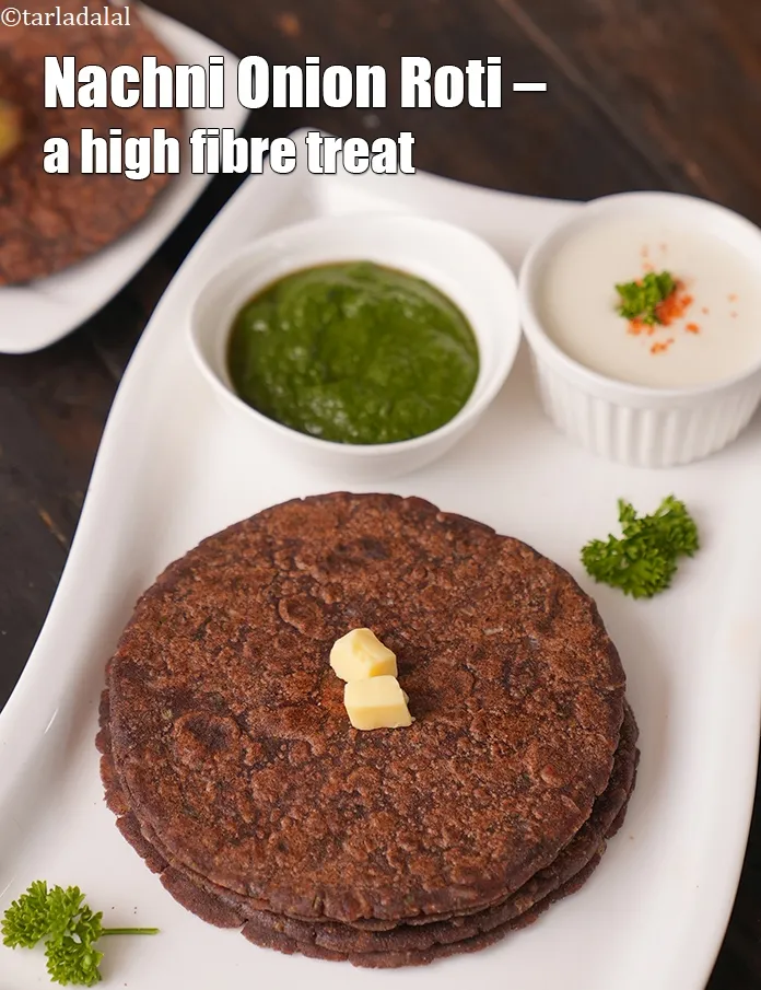 Step 33 – <strong>Nachni Onion Roti &ndash; a high fibre treat.</strong>