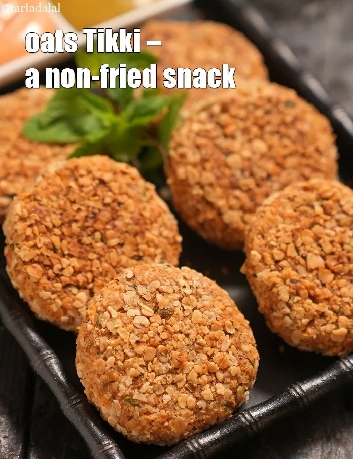 स्टेप 37 – <strong>ओट्स टिक्की - एक बिना तला हुआ नाश्ता।&nbsp;</strong>