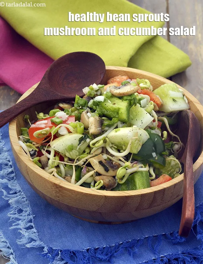 Step 26 – Serve <strong>bean sprouts vegetable salad | bean sprouts dill and capsicum salad | healthy&nbsp;bean sprouts …