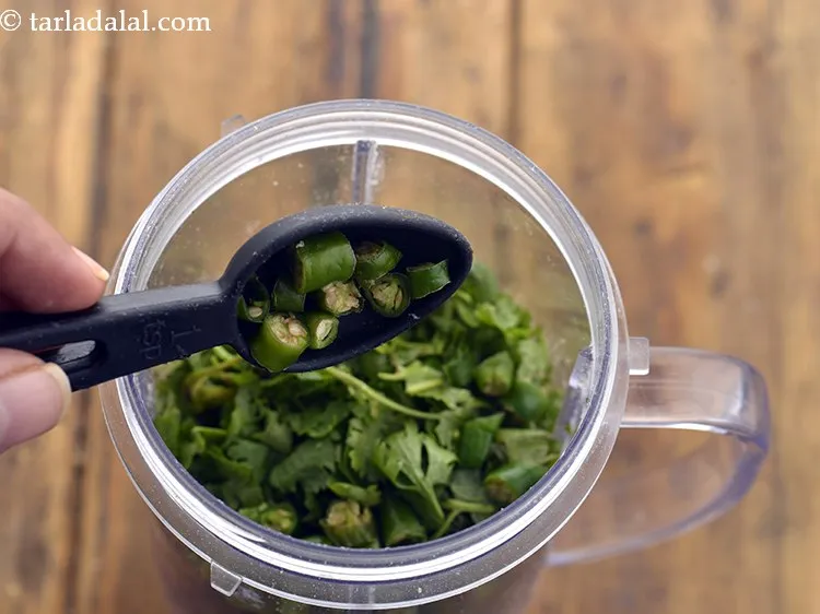 Step 12 – Add green chillies as per the spice you can handle. If green chillies are not …