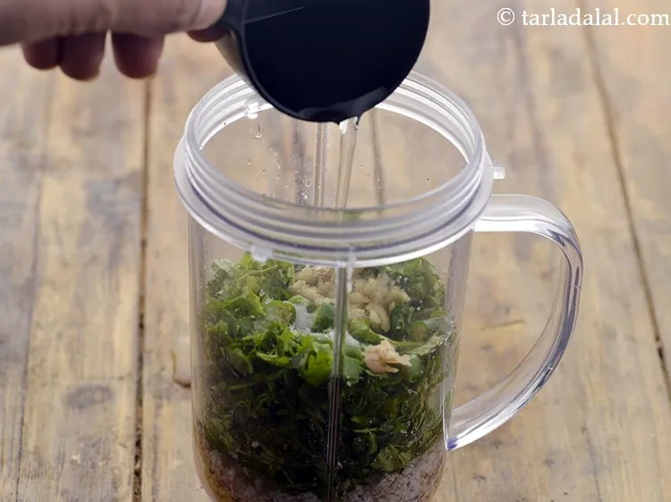 Step 15 – Add around 5 tbsp of water.