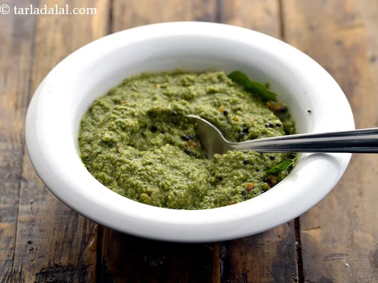 Step 24 – Mix well and our&nbsp;<strong>&nbsp;</strong><strong>healthy coconut chutney | healthy coconut coriander chutney | healthy green coconut …