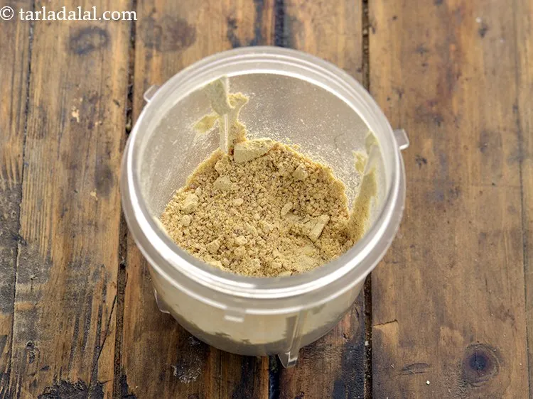 Step 8 – Blend the dals to a fine powder.