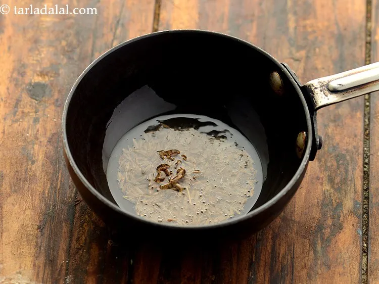 Step 15 – Add cumin seeds. It will add a nice and interesting earthy flavour to our cucumber …