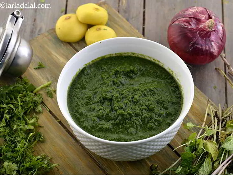 Step 32 – Learn to make <a href="https://www.tarladalal.com/healthy-green-chutney-32631r" target="_blank">healthy green chutney</a> in detail.<span style="font-size:11pt"><span style="font-family:Calibri,sans-serif"> </span></span>