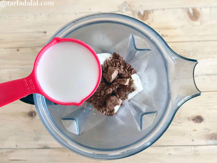 Step 17 – Add&nbsp;<meta charset="UTF-8" />1/2 cup&nbsp;<a href="glossary-unsweetened-almond-milk-badam-ka-doodh-2555i">unsweetened almond milk</a>. Almond milk is made from almonds and water.&nbsp;Almonds&nbsp;are …